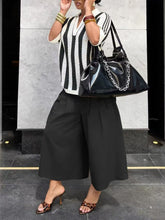 Load image into Gallery viewer, Women's Wide-Leg Cargo-Style Pants with Zipper &amp; Button Detail
