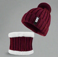 Load image into Gallery viewer, Women’s Winter Beanie Hat &amp; Scarf – Warm Knitted Skull Cap Style
