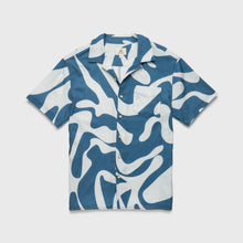Load image into Gallery viewer, Billy Swirl Camp Collar Shirt - Blue
