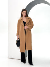 Load image into Gallery viewer, Monique Tailored Cashmere Wool Blend Coat in Bluff
