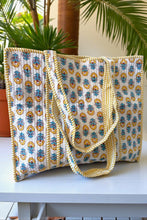Load image into Gallery viewer, SC - ETA 2/18 - Halsey Yellow Floral Tote Bag
