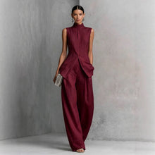Load image into Gallery viewer, Women's Solid Color Sleeveless Top &amp; Long Pants Two-Piece Set – 4 Colors XS–XXL
