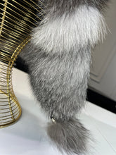 Load image into Gallery viewer, Genuine Silver Fox Fur Genuine Leather Hat

