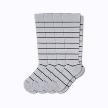 Load image into Gallery viewer, Knee-High Compression Socks – 4 Pack Stripes
