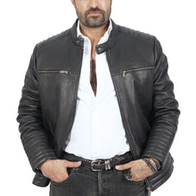 Load image into Gallery viewer, Dave Biker Leather Jacket
