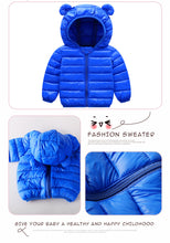 Load image into Gallery viewer, Modern Jacket Autumn Winter Baby Girls Jacket For Baby Coat Kids Warm Hooded Outerwear For Baby Boys Clothes Newborn Jacket
