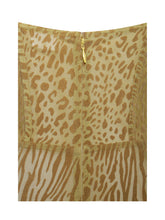 Load image into Gallery viewer, Ulani Gold Burnout Velvet Detail Mesh Maxi Dress
