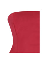 Load image into Gallery viewer, Giselle Crimson Peplum Mermaid Gown with Chiffon Scarf
