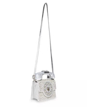 Load image into Gallery viewer, Betsey Johnson Party Line Faux Rhinestone Phone Bag
