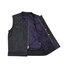 Load image into Gallery viewer, Downside Men's Motorcycle Leather Vest
