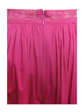 Load image into Gallery viewer, Martha Fuchsia Cotton Poplin Maxi Skirt With Lace Trim
