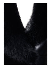 Load image into Gallery viewer, Ziah Cropped Leather Jacket with Fur Collar
