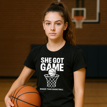 Load image into Gallery viewer, She Got Game - T-Shirt - Black
