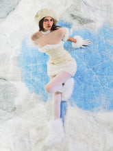 Load image into Gallery viewer, Taylor Ivory Fur Trimmed Beaded Bouclé Mini Dress
