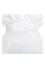 Load image into Gallery viewer, Jamila White Shirt Mini Dress with Embroidered Waist Detail
