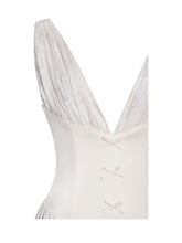 Load image into Gallery viewer, Sabrina Butter Yellow High Slit Jacquard Maxi Dress
