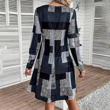 Load image into Gallery viewer, Women's Round Neck Long Sleeve Dress

