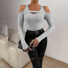 Load image into Gallery viewer, Women's Ribbed Long Sleeve Top
