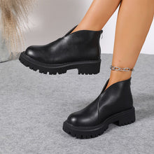 Load image into Gallery viewer, Women’s Plus-Size Chunky-Heeled Ankle Boots

