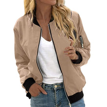 Load image into Gallery viewer, Minimalist Color-Block Stand-Collar Zip Jacket
