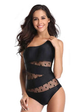 Load image into Gallery viewer, One Shoulder Polka Dot : One-Piece Swimwear
