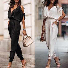 Load image into Gallery viewer, Women's Hollow-Out Knitted Top &amp; Linen Pants Two-Piece Set

