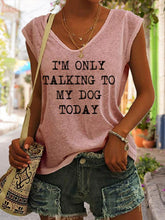 Load image into Gallery viewer, Women's V-Neck Printed Short Sleeve Loose Top – 14 Colors S–4XL
