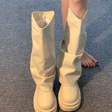 Load image into Gallery viewer, Women’s Platform Dress Boots – British Style Autumn/Winter
