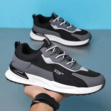 Load image into Gallery viewer, Men's Color Block Mesh Shoes Fashion Casual Lace-up Sneakers Outdoor Breathable Running Sports Shoes
