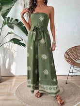 Load image into Gallery viewer, Stylish Printed Wide : Leg Tube Jumpsuit
