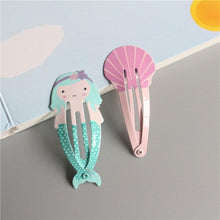 Load image into Gallery viewer, 4PCS New Lovely Mermaid Shell BB Clips Girls Hair Accessories Kids Hairpins Children Headwear Baby Hair Clips Headdress Lovely Hair Accessories For Girls
