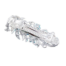 Load image into Gallery viewer, 5 Colors Trendy Peacock Barrettes Crystal Flower Hairpins Headwear For Hair Women Romantic Headdress Wedding Hair Accessories for Brides and Bridesmaids
