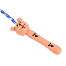 Load image into Gallery viewer, 5 Styles Kids Jump Ropes Wood Handle Sport Bodybuilding Fitness Lovely Skipping Ropes Wood Handle Children Adjustable Cotton Skipping Rope With Wooden Handle For Boys And Girls
