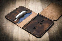 Load image into Gallery viewer, Minimalist Badge Wallet - Walnut Brown
