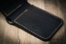 Load image into Gallery viewer, Western Bifold Wallet -  Black
