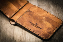 Load image into Gallery viewer, Western Bifold Wallet - Saddle Tan
