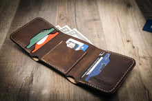 Load image into Gallery viewer, Western Trifold Wallet - Walnut Brown
