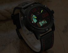 Load image into Gallery viewer, Men's Multifunction Digital Analog Waterproof Watch With Alarm And Automatic Time Zones Unique Design Excellent Gift
