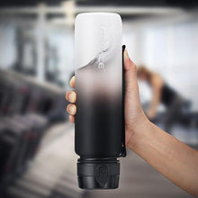 Load image into Gallery viewer, 500/1000ml Sport Water Bottle BPA Free With Bounce Lid Time Marker Leak-proof Frosted Plastic Cup for Outdoor Fitness Gym  Motivational Sports Water Bottle with Time Marker Leakproof Drinking Bottle for Fitness Gym Outdoor Cycling Running Hiking
