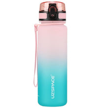 Load image into Gallery viewer, 500/1000ml Sport Water Bottle BPA Free With Bounce Lid Time Marker Leak-proof Frosted Plastic Cup for Outdoor Fitness Gym  Motivational Sports Water Bottle with Time Marker Leakproof Drinking Bottle for Fitness Gym Outdoor Cycling Running Hiking
