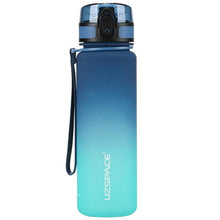 Load image into Gallery viewer, 500/1000ml Sport Water Bottle BPA Free With Bounce Lid Time Marker Leak-proof Frosted Plastic Cup for Outdoor Fitness Gym  Motivational Sports Water Bottle with Time Marker Leakproof Drinking Bottle for Fitness Gym Outdoor Cycling Running Hiking
