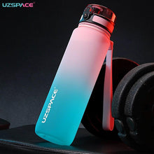 Load image into Gallery viewer, 500/1000ml Sport Water Bottle BPA Free With Bounce Lid Time Marker Leak-proof Frosted Plastic Cup for Outdoor Fitness Gym  Motivational Sports Water Bottle with Time Marker Leakproof Drinking Bottle for Fitness Gym Outdoor Cycling Running Hiking
