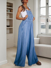 Load image into Gallery viewer, Women’s wide leg denim overalls
