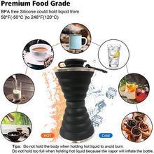 Load image into Gallery viewer, 500ML Silicone Water Bottle Cup Foldable Leak Proof Portable Sports Travel Water Bottles For Outdoor Travel Gym Hiking Reuseable BPA Free Folding Water Bottle

