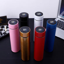 Load image into Gallery viewer, 500ml Stainless Steel Intelligent Insulation Water Bottle Vacuum Bottle Insulation Touch Intelligent Temperature Display  Intelligent Touch Display Temperature 304 Stainless Steel Thermos Water Bottle
