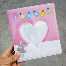 Load image into Gallery viewer, 50/100 Pockets Photo Album Hollow Heart Mini Photocard Holder 4/6 Inches Card Binder &amp; Stickers Storage Business Card Bag Polaroid Book Album Gifts For Valentines Day
