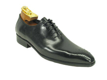 Load image into Gallery viewer, Burnished Calfskin Lace-Up Oxford Black
