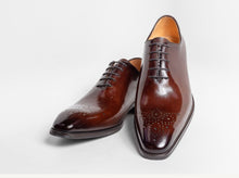 Load image into Gallery viewer, Burnished Calfskin Lace-Up Oxford Chestnut
