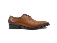Load image into Gallery viewer, Burnished Calfskin Lace-Up Oxford Cognac
