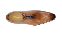 Load image into Gallery viewer, Burnished Calfskin Lace-Up Oxford Cognac
